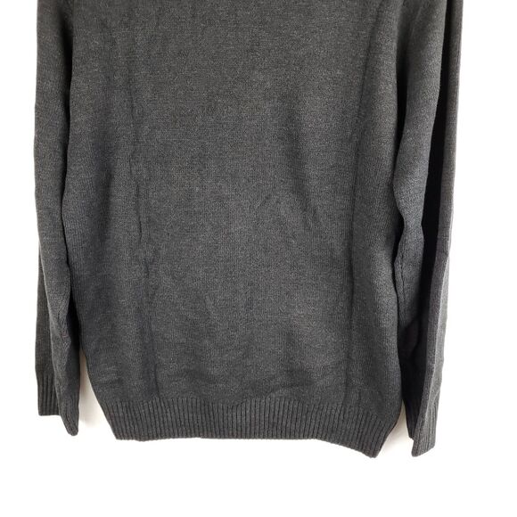 Covington Sweater Men XL Pullover 1/4 Zip Black Heather Knit Dadcore Grandpacore - Picture 11 of 16